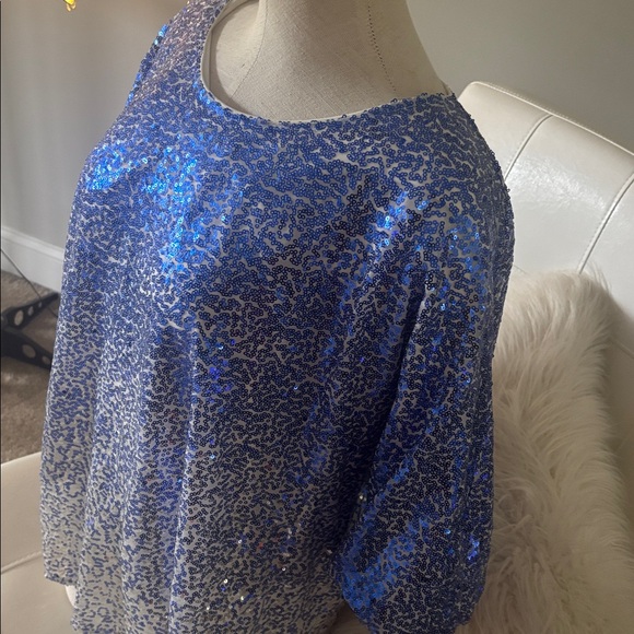 Ombre Sequin Dolman Top - Picture 3 of 7